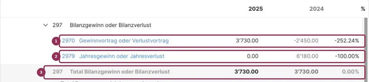 AbaNinja Bilanz: Verlustvortrag nach dem Jahresabschluss